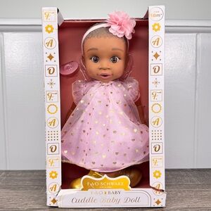 NEW Fao Schwarz 14" Cuddle Baby Doll